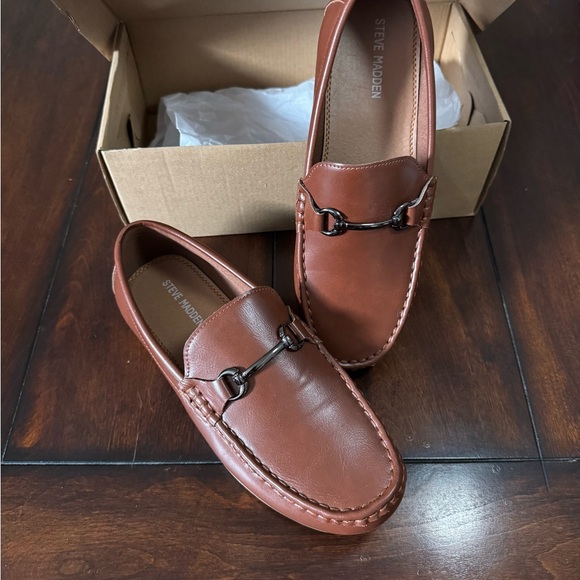 Steve Madden Kids Loafers Cognac 5 - Picture 2 of 9